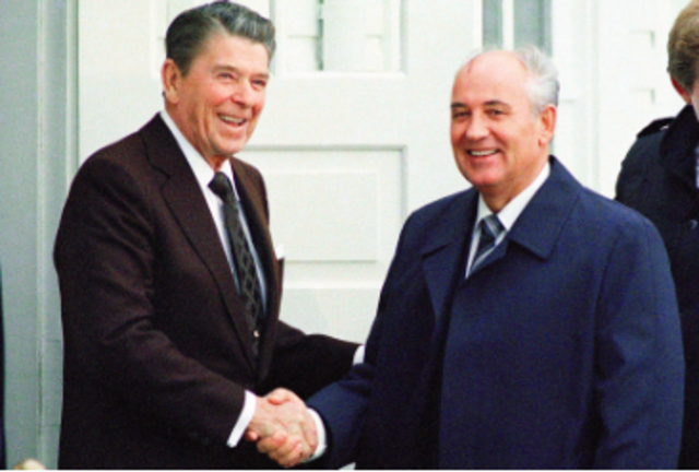 President Reagan and Mikhail Gorbachev Work to Remove All Nuclear Missiles