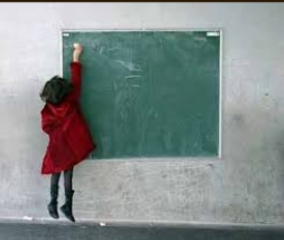 Pizarron en educación publica