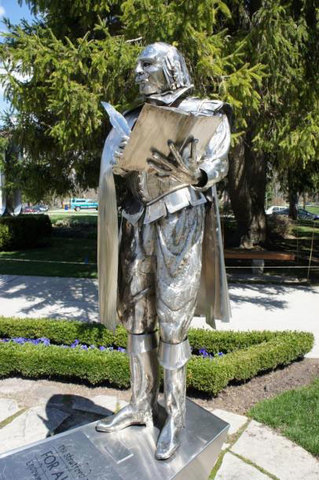 He died and was buried in Stratford.