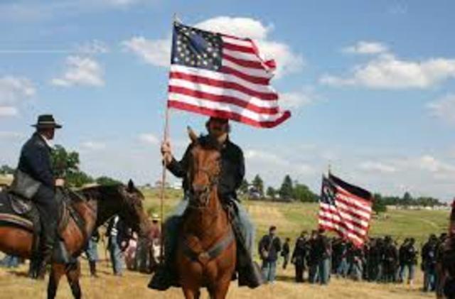 Confederates surrender.