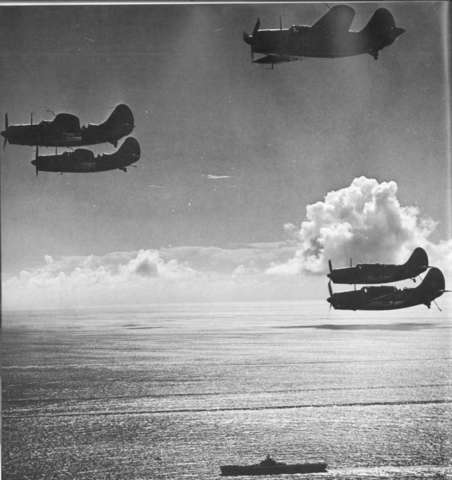 U.S. planes attack the Mariana Islands.