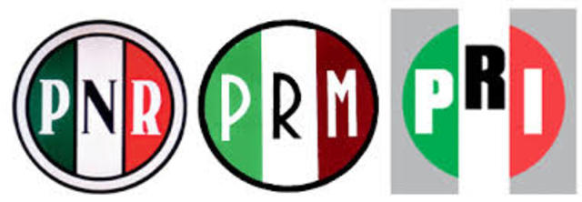 Transformación del PRM Partido Revolucionario Institucional (PRI) contraste fundamental del PNR