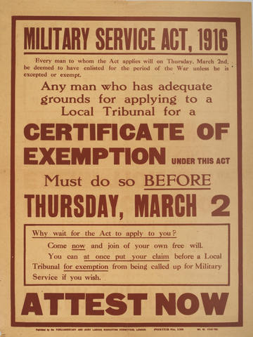 Conscription in Britain begins