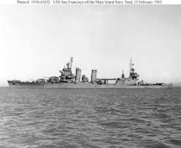 Japanese naval victory in the Battle of the Javaarship in the Far East, the H Sea as the largest U.S. wOUSTON, is sunk.