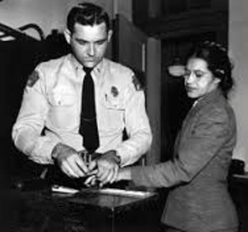 Rosa Parks breaks the law