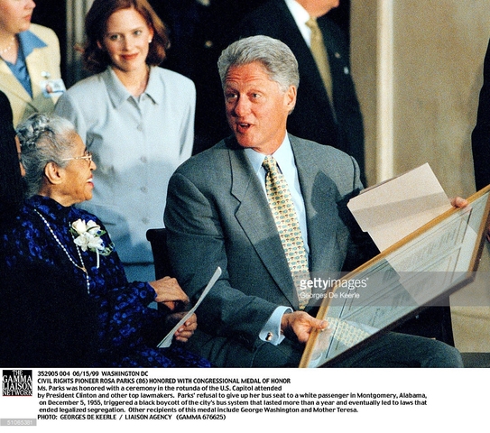 Rosa Parks got a job for a us congress man