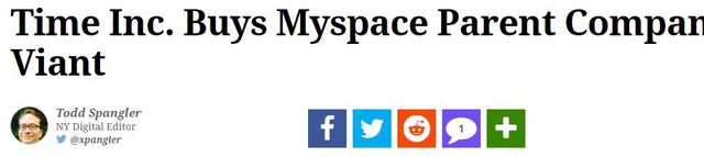 My Space Purchased by Time Inc