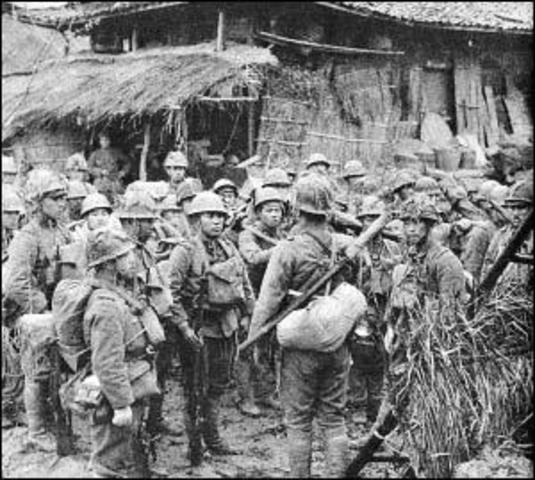 Kwantung war with China.