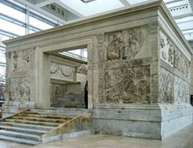Construcción de ara pacis