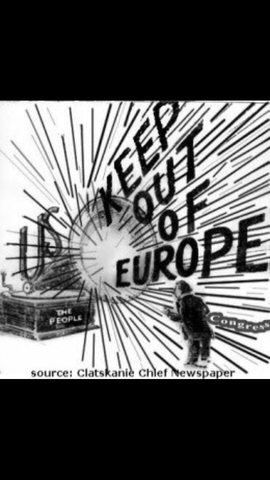 The United States goes into isolationism