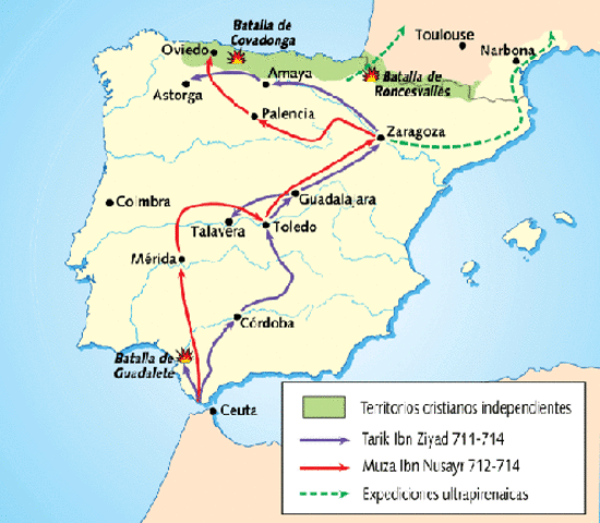 Conquista de Toledo por parte de Tariq