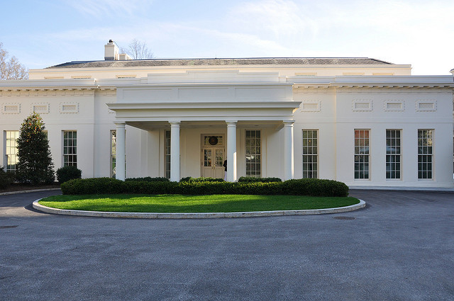 West wing exterior additions