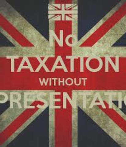 No taxation without representation