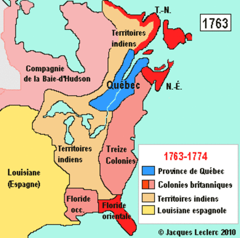 L'Amérique du Nord après la guerre de Sept Ans