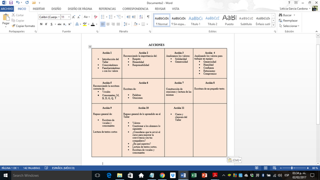 Calendarización de actvidades