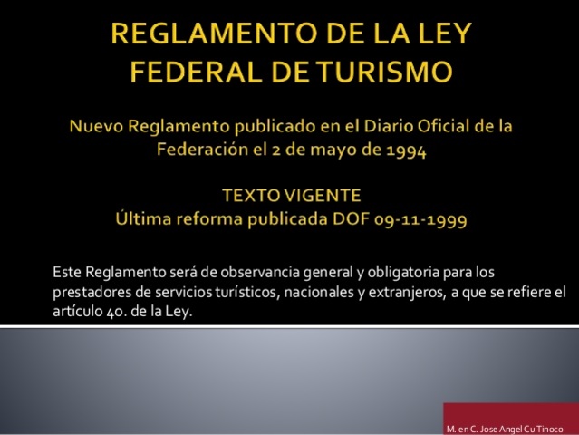 Ley Federal de Turismo