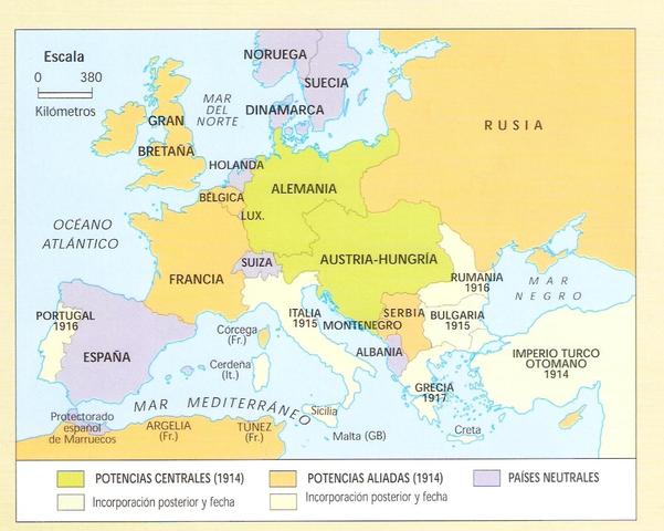 Cambios territoriales