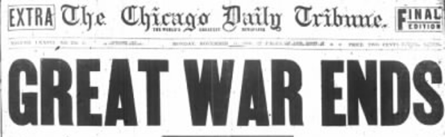 WW1 end