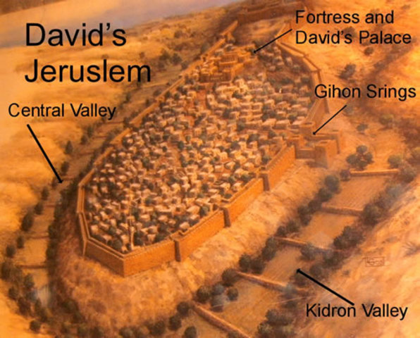 David finds (starts) Jerusalem