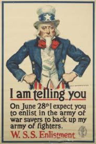 E.E.U.U. entra en la I Guerra Mundial