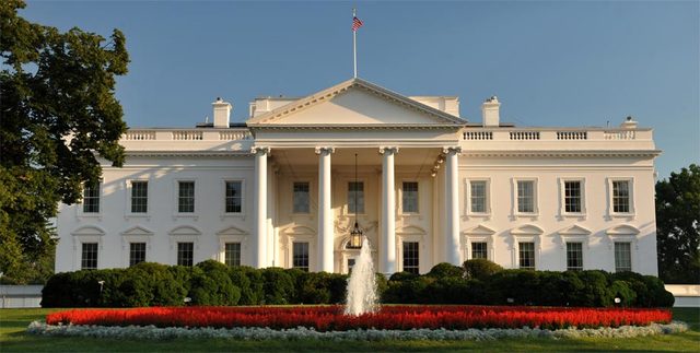 The White House was rebuilt