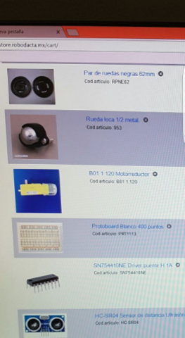 Pedido de los materiales