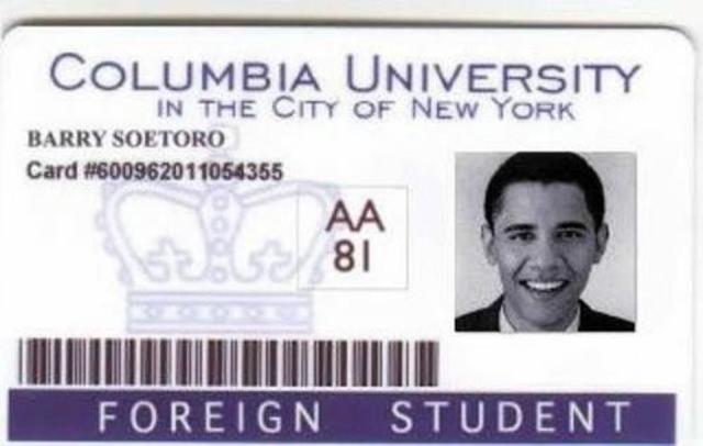 Barack graduated from Columbia University.