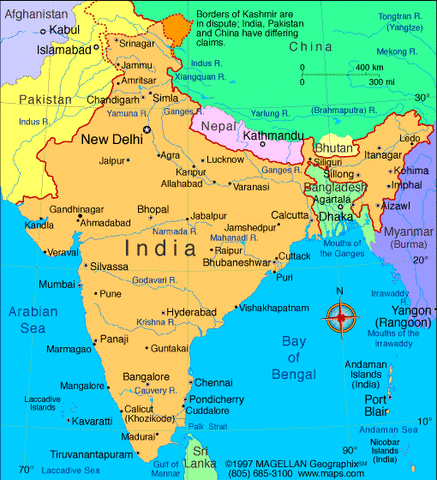 He returns to india.