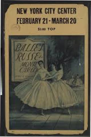 The Ballet Russe de Monte Carlo goes to America