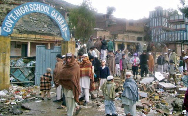 Taliban had blown up two schools.