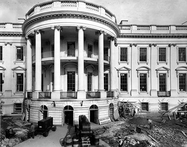 South Portico Constructed