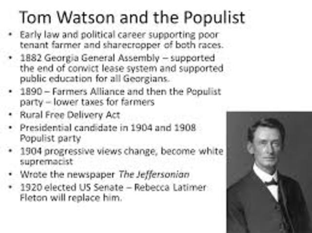 Tom Watson and the Populists