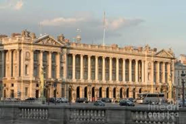 King Louis XVI signs the declaration