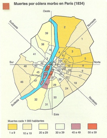 Muertes por cólera en París