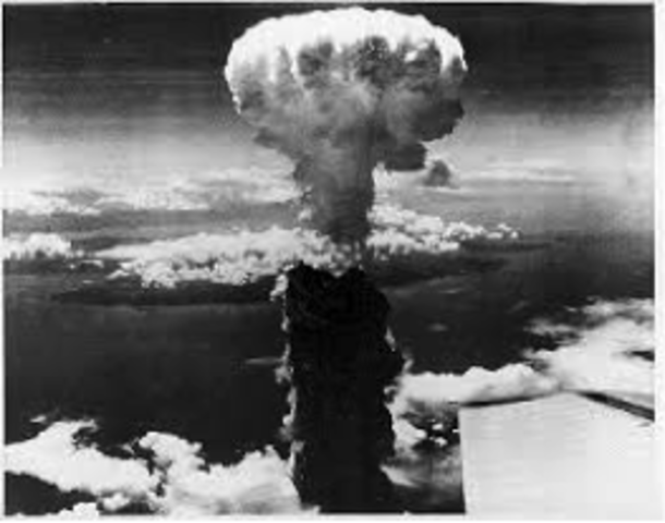 Atomic bombs over Japan