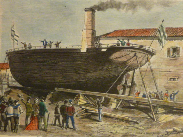 Fabricación primer barco de Hierro.