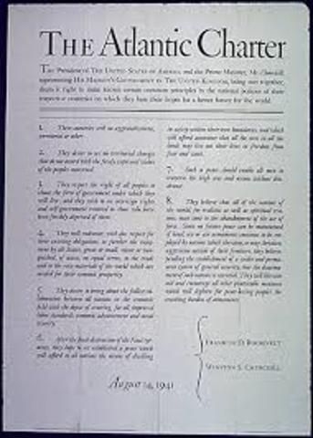 1941 Churchill and FDR issue the Atlantic Charter