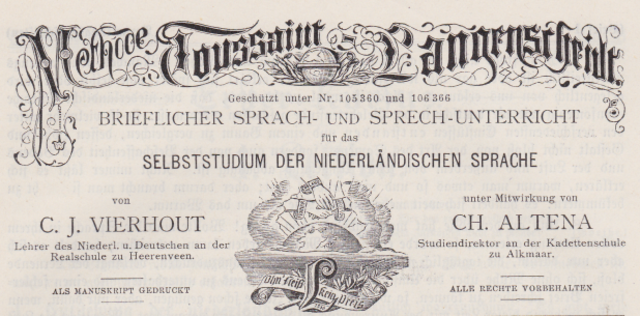 Lenguas extranjeras por correspondencia.