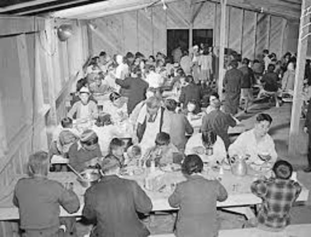 1942 Japanese Americans interned in isolated camps