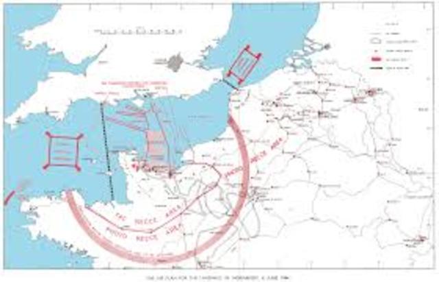 1944 June 6 - D-Day invasion of France at Normandy by Allies