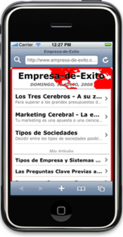 Incorporamos el programa especial para iPhones
