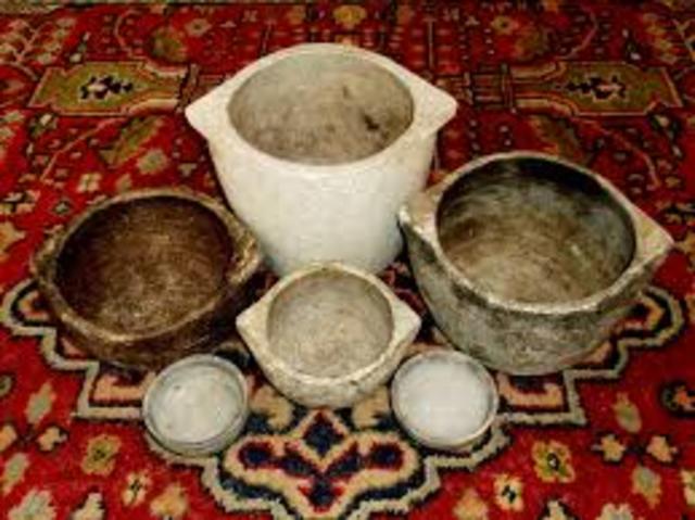 Uso de ollas de piedra