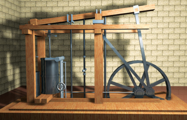 Motor a vapor (máquina de vapor).