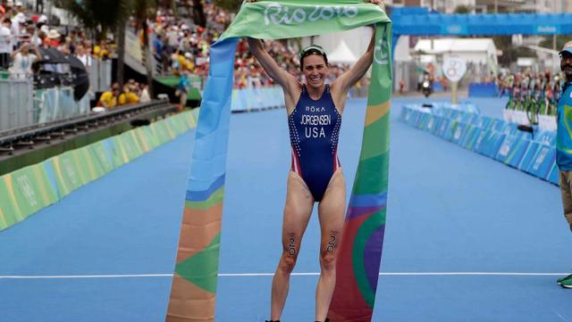Gwen Jorgensen wins gold in Rio Olympics