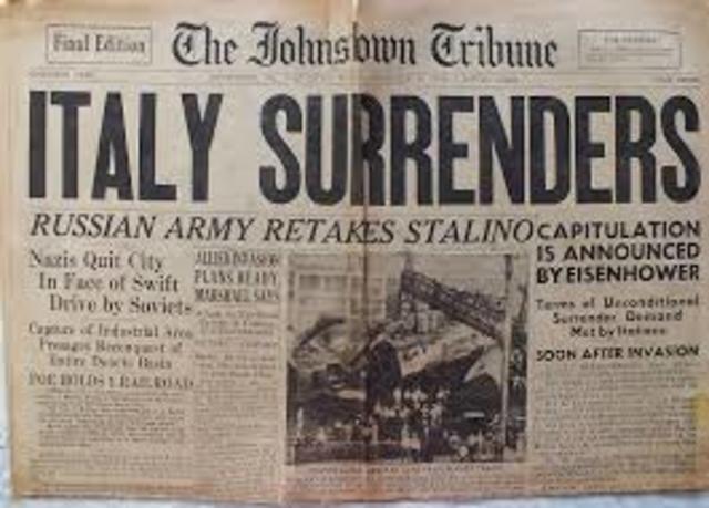 Italy surrenders