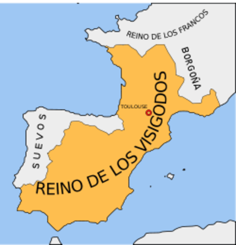 Alianza de Teodorico y los ostrogodos con los visigodos de España