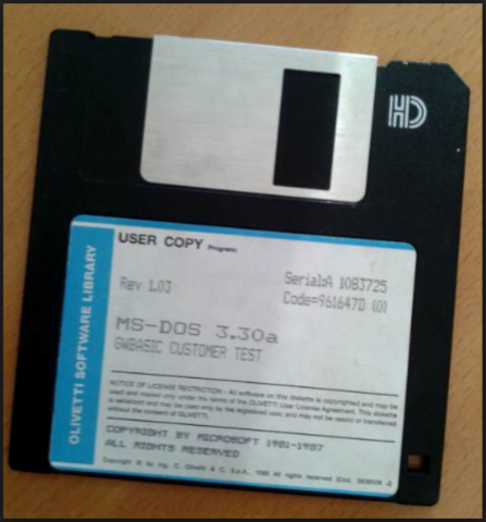 1987 Versión MS-DOS 3.2 Y 3.3