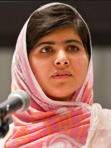 Malala spoke publicly for the first time.