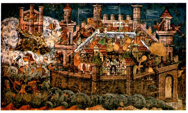 Los musulmanes son rechazados por los bizantinos, y tienen que levantar el sitio a Constantinopla.