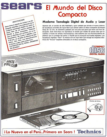 1º CD de Sony y Philips